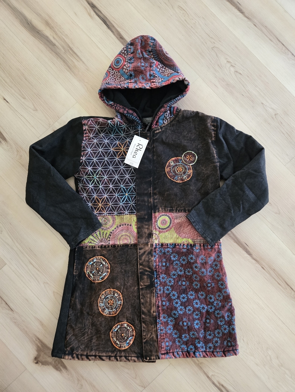 NWT Rhea Cotton Long Jacket, Size Medium